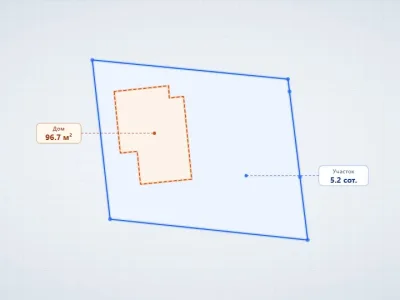 Дом 101 м² на 5 сот., Лучистое — миниатюра 58