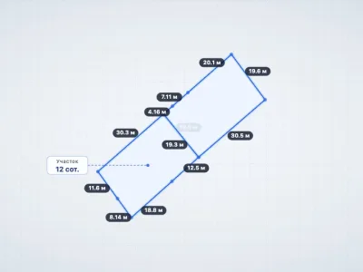 Участок 12 сот. ЛПХ, Семидворье — миниатюра 2