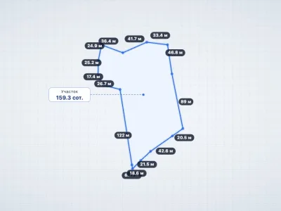 Участок 159.32 сот. Малоэтажная многоквартирная жилая застройка, Семидворье — миниатюра 3